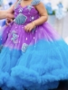 Picture of Aqua mermaid theme birthday dress 1-2y