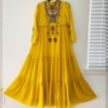 Picture of Mustard Colored Floor Length Dress