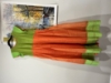 Picture of Organza long frock and cotton kalamkari frock