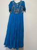 Picture of Blue long  dress with yellow dupatta