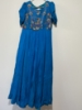 Picture of Blue long  dress with yellow dupatta