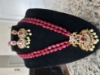 Picture of Ruby beads mala in gold finish