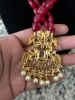 Picture of Ruby beads mala in gold finish