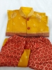 Picture of Beautiful banaras kurthi and patiala doti set 0-1y