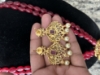 Picture of Ruby beads mala in gold finish