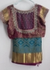 Picture of Blue pattu saree with maggam work designer blouse