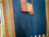 Picture of Combo Peacock blue with rust orange and bottle green ikkat   saree combo with Anagha blouse