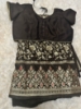 Picture of Brown georgette saree with rich pallu