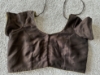 Picture of Brown georgette saree with rich pallu