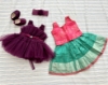 Picture of Baby girl pattu langa and frock 0-3 Months