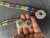 Picture of Color beads chain with bangles and studs