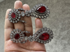 Picture of Victorian  choker and Doublets  in ruby combo