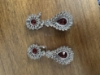 Picture of Victorian  choker and Doublets  in ruby combo