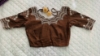 Picture of Brown Designer Blouse with Chamki Work