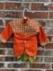 Picture of Orange maggam work kurta set 6-12M