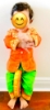 Picture of Orange maggam work kurta set 6-12M