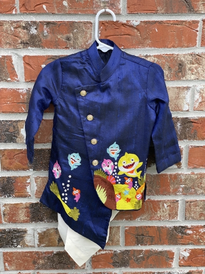 Picture of Shark theme kurta set 1y