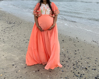 Picture of Maternity Peach indo western dress