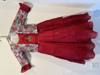 Picture of crushed frock with detachable jacket 4-6y