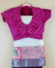 Picture of New kuppadam saree with collar neck blouse