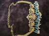 Picture of New Lakshmi sea blue beads choker set premium quality