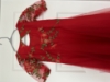 Picture of Red netted long frock