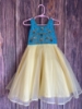 Picture of New Designer Yellow organza dress 1-2 years