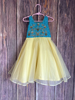 Picture of New Designer Yellow organza dress 1-2 years