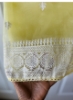 Picture of Haldi wear yellow and white sarees combo