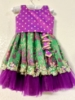 Picture of Designer Purple Green lehanga & blouse 12-18M