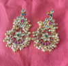 Picture of Combo of beautiful kundhan earrings and Maangtika