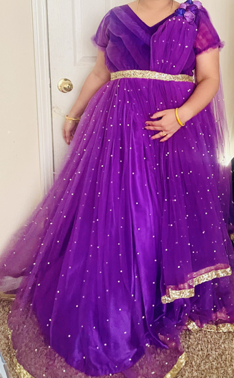 Picture of Purple maternity shoot dress(XL)