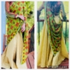 Picture of Tissue skirt with banaras  brocade blouse and 2 dupattas