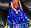 Picture of kanchipatt lehenga with maggam work blouse 2-4y