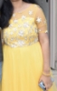 Picture of Yellow n pink ombre sequins long frock