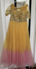 Picture of Yellow n pink ombre sequins long frock