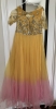 Picture of Yellow n pink ombre sequins long frock