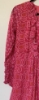 Picture of Hot pink with Bandhini print chinon dress