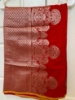 Picture of Red semi silk saree