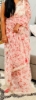 Picture of Classy off white floral organza saree