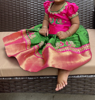Picture of Raw silk maggam work langa blouse 6M - 1y