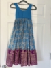 Picture of Blue Benares langa in iron pleated style 4-6y