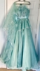 Picture of Turquoise blue cocktail gown