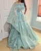 Picture of Turquoise blue cocktail gown