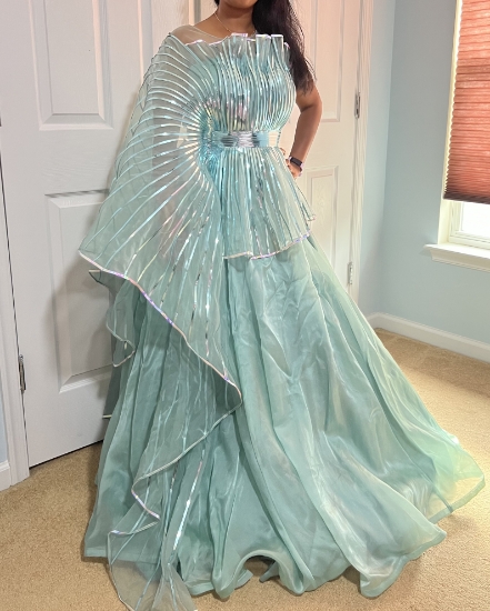 Picture of Turquoise blue cocktail gown