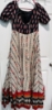 Picture of Black and Beige chanderi ikkath long frock