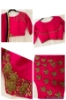 Picture of Pure Benaras pattu bridal lehenga with raw silk material zardosi  work blouse and dupatta