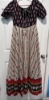 Picture of Black and Beige chanderi ikkath long frock