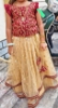 Picture of Netted lehenga with rawsilk crop top 5-6Y