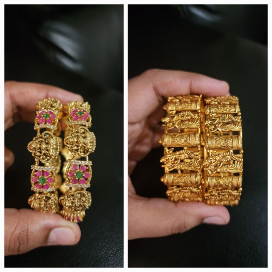 Picture of New krishna and lakshmi bangle set